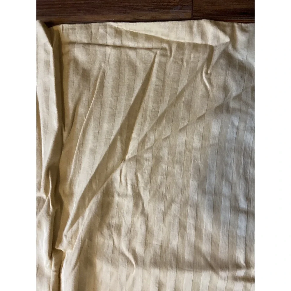 Egyptian Cotton‎ 100% Duvet Set Queen Damask Stripes In Taupe 3pc